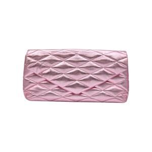 Saint Laurent Sade Puffer Envelope Leather Clutch Metallic Pink - NWT